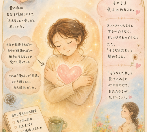 「自分に愛を入れる」とは？自己犠牲をやめて「そうなんだね」と受け入れるまで