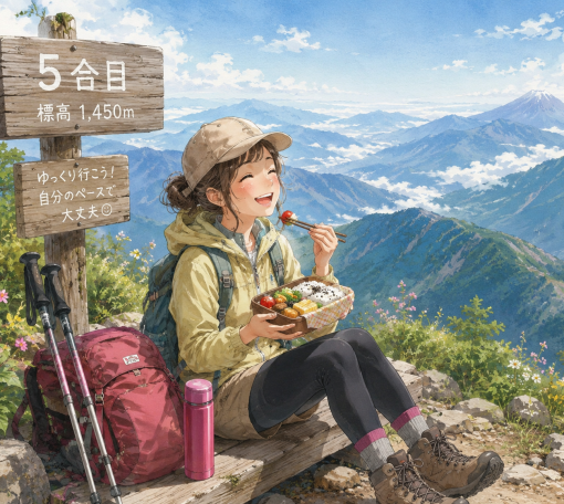 思っていたより山の中腹にいた私
